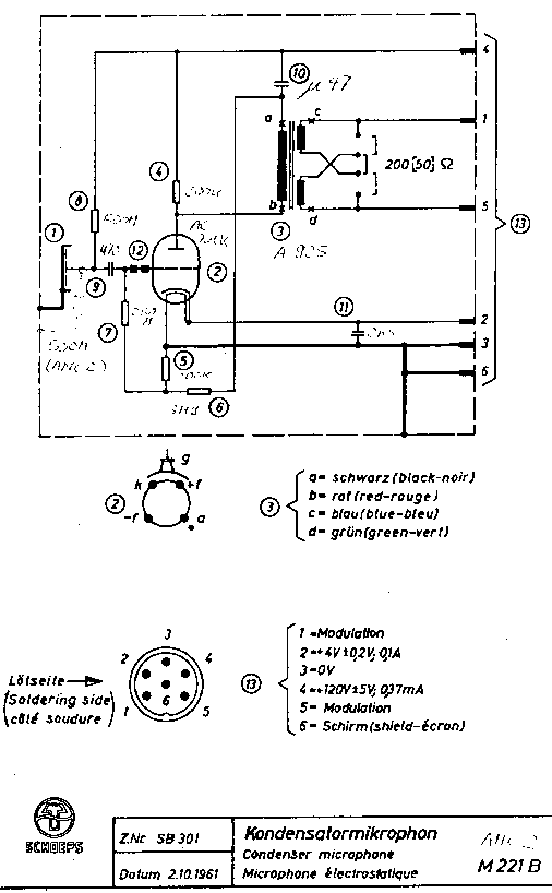 Condenser Mic Schematic