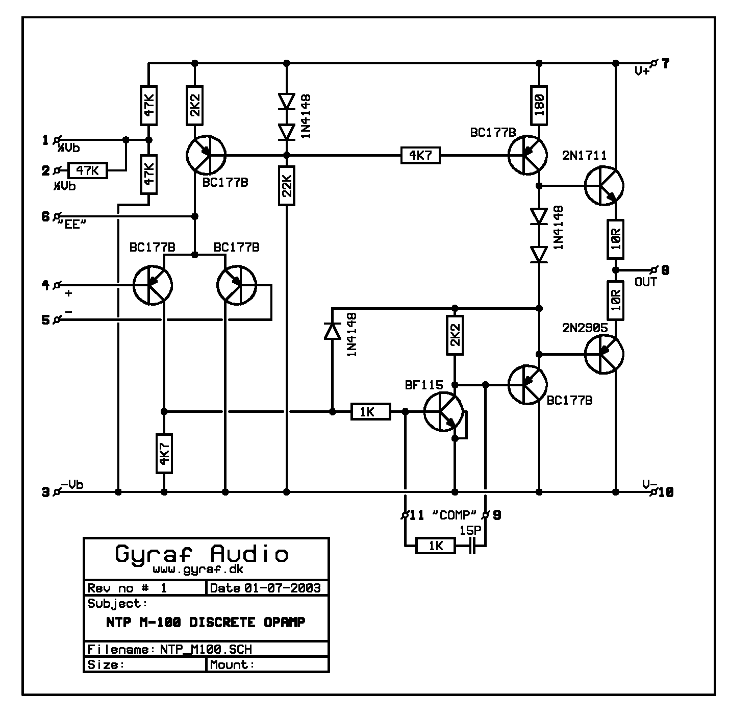 Op Amp Schematic